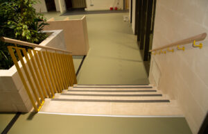 poppy factory stairway